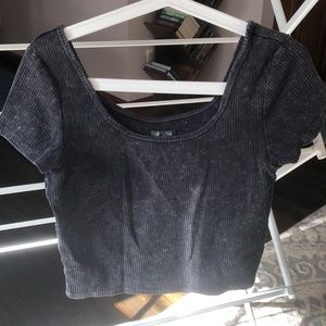 Cropped Wild Fable Scoop Neck Tee